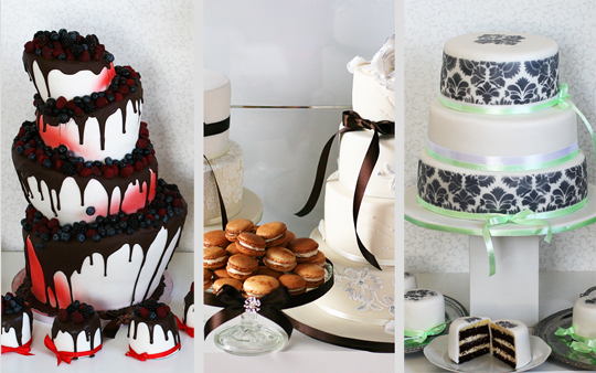 Svatební kolekce - minidorty, makronky, cupcakes