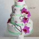 Svatební dort Orchidej